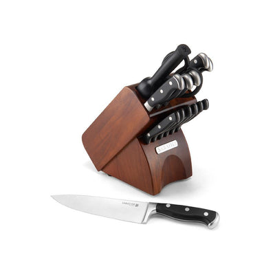 15-Piece Forged Triple Rivet Knife Block Set with Acacia Block - Super Arbor