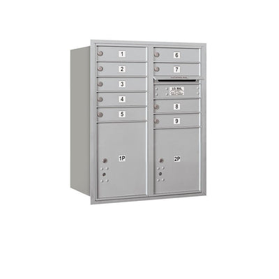 3700 Horizontal Series 9-Compartment with 2-Parcel Locker Recessed Mount Mailbox - Super Arbor