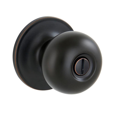 Jeffir Aged Bronze Privacy Bed/Bath Door Knob - Super Arbor