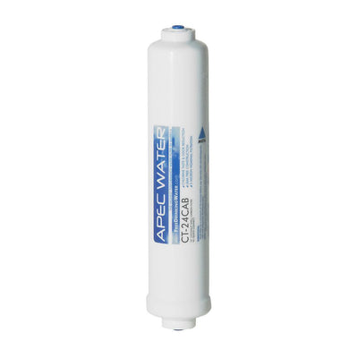 Ultimate Stage 2, 4, 10 in. H Capacity Inline Carbon Replacement Filter with 1/4 in. Quick Connect - Super Arbor