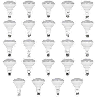 Feit Electric 65-Watt Equivalent (5000K) BR40 Dimmable LED Light Bulb, Daylight (24-Pack) - Super Arbor