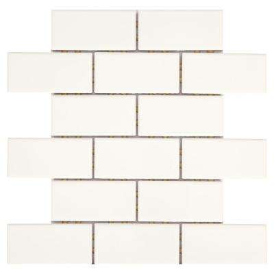 Daltile 
    Restore Bright White 12 in. x 12 in. x 6.35 mm Ceramic Mosaic Wall Tile (0.83 sq. ft./ piece) - Super Arbor