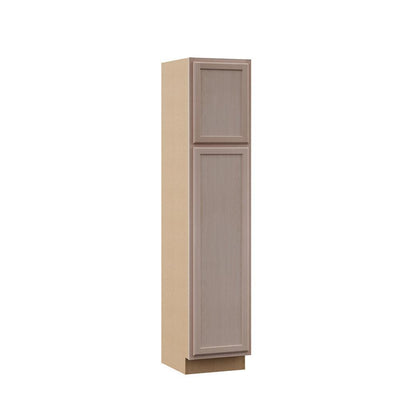 Hampton Assembled 18x84x24 in. Pantry Kitchen Cabinet in Satin White