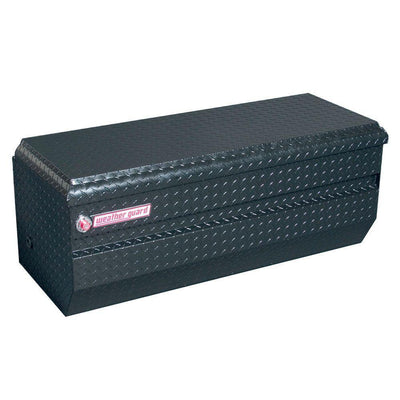 Weather Guard 47 in. Gloss Black Aluminum Full Size Chest Truck Tool Box - Super Arbor