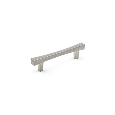 3-3/4 in. (96 mm) Center-to-Center Brushed Nickel Transitional Drawer Pull - Super Arbor