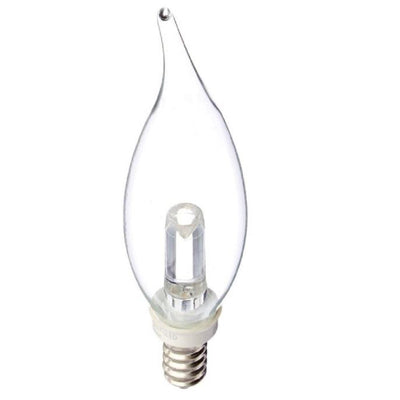 Halco Lighting Technologies 10-Watt Equivalent 1-Watt CA10 Dimmable Chandelier LED Warm White 2700K Light Bulb 80174 - Super Arbor