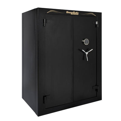 Super Titan XXL Double Door 56-Gun Fire-Resistant Modular Safe with Electronic and Mechanical Lock Black - Super Arbor