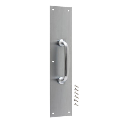 3-1/2 in. x 15 in. Satin Aluminum Pull Plate - Super Arbor