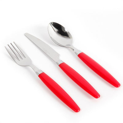 Palmdale 12-Piece Red Flatware Set (Service for 4) - Super Arbor