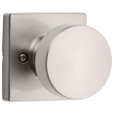 Pismo Square Satin Nickel Half-Dummy Door Knob - Super Arbor