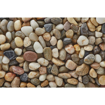 3/8 in. Polished Mixed Gravel (20 lbs. Bag) - Super Arbor