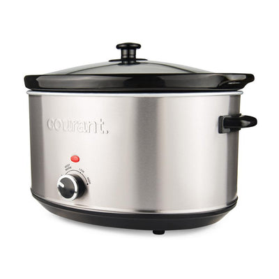 8.5 Qt. Stainless Steel Slow Cooker with Temperature Settings - Super Arbor