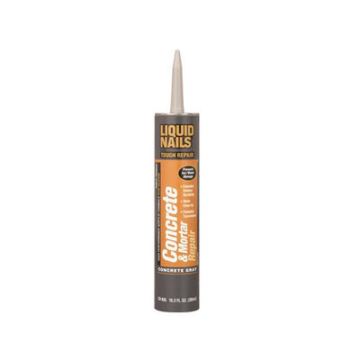 Liquid Nails Tough Repair 10.3 oz. Gray Interior and Exterior Concrete and Mortar Repair Adhesive - Super Arbor