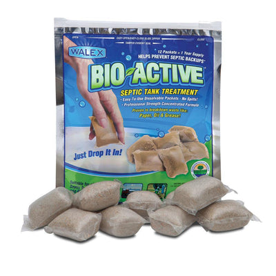 Walex Bio-Active Drop-Ins Septic Additive (12-Pack) 1 years supply - Super Arbor