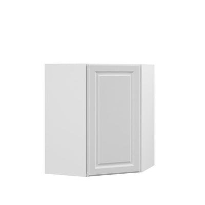 Designer Series Elgin Assembled 24x30x12.25 in. Diagonal Wall Kitchen Cabinet in White