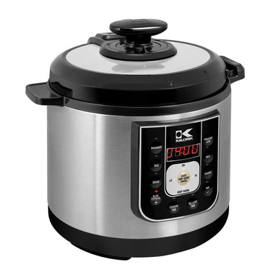 Perfect Sear 6.25 Qt. Black Stainless Steel Electric Pressure Cooker - Super Arbor