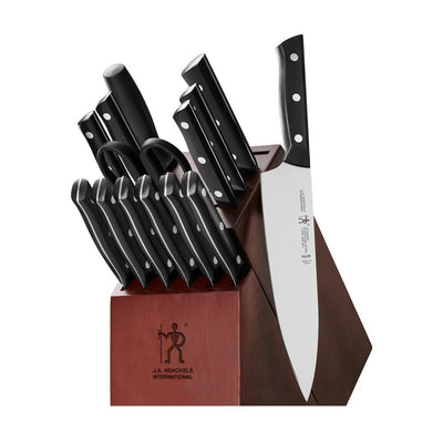 Dynamic 15-Piece Stainless Steel German Knife Block Set - Super Arbor