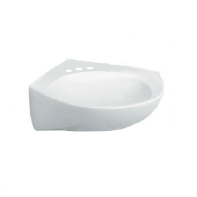 Cornice Wall-Mount Bathroom Sink in White - Super Arbor