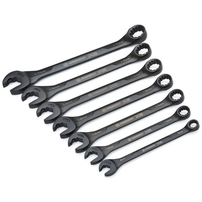 MM Ratcheting Open-End & Static Box-End Combination Wrench Set (7-Piece) - Super Arbor