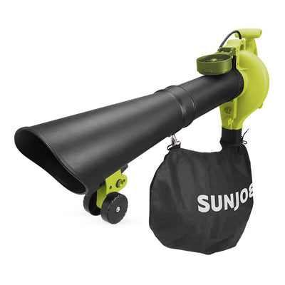 Sun Joe 250 MPH 440 CFM 14 Amp Electric Handheld Blower/Vacuum/Mulcher in Green - Super Arbor