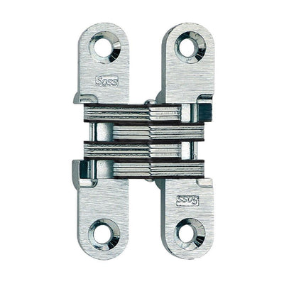 1/2 in. 2-3/8 in. Satin Chrome Invisible Hinge - Super Arbor