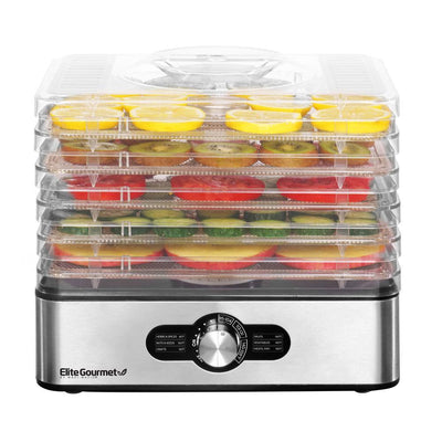 Elite Gourmet 5 Stainless Steel Tray Food Dehydrator - Super Arbor