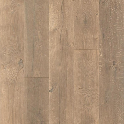 Pergo TimberCraft + WetProtect Waterproof Wheaton Oak 7.48-in W x 4.52-ft L Embossed Wood Plank Laminate Flooring