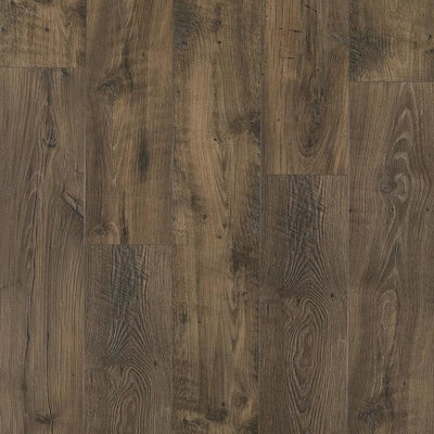 Pergo Portfolio + WetProtect Waterproof Rustic Smoked Chestnut 7.48-in W x 4.52-ft L Embossed Wood Plank Laminate Flooring