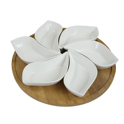 Modern Lazy Susan Appetizer and Condiment Server Set - Super Arbor