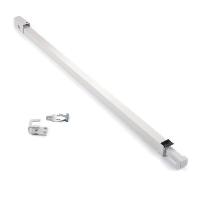 Patio Door Security Bar with Anti-Lift Lock (White) - Super Arbor