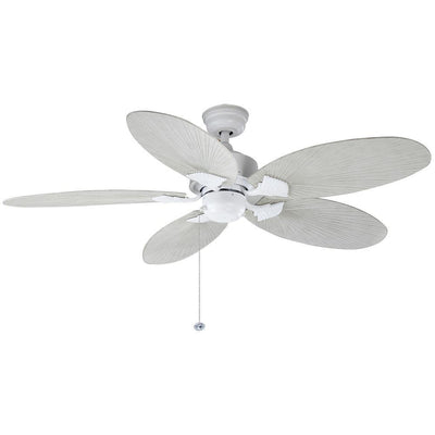 Hampton Bay Lillycrest 52 in. Indoor/Outdoor Matte White Ceiling Fan