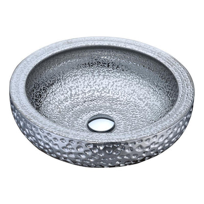 Regalia Series Vessel Sink in Speckled Silver - Super Arbor