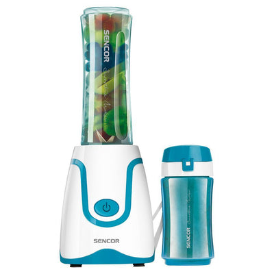 20 oz. Single Speed Turquoise Smoothie Blender with 2 Bottles - Super Arbor