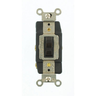 30 Amp Industrial Grade Heavy Duty Double-Pole Double-Throw Center-Off Maintained Contact Toggle Switch, Brown - Super Arbor