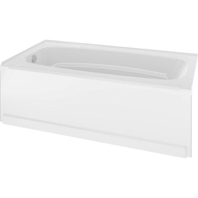 Classic 400 60 in. Right Drain Rectangular Alcove Bathtub in High Gloss White - Super Arbor