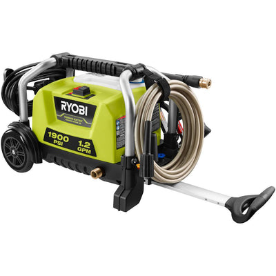 RYOBI 1900 PSI 1.2 GPM Cold Water Wheeled Electric Pressure Washer - Super Arbor