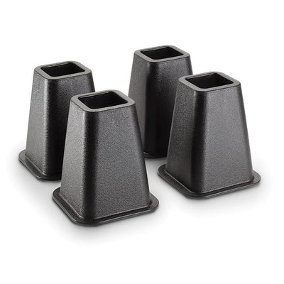 6 in. Black Bed Risers (4-Pack) - Super Arbor