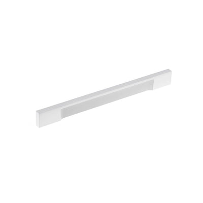 7-9/16 in. (192 mm) Center-to-Center White Contemporary Drawer Pull - Super Arbor