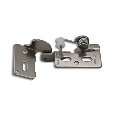 Chrome #6 x 1/2 in. Overlay Non-Wrap Self-Closing Hinge - Super Arbor