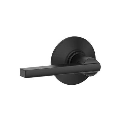 Latitude Matte Black Passage Hall/Closet Door Lever - Super Arbor