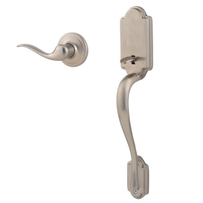 Arlington Satin Nickel Handle Only without Deadbolt with Tustin Entry Right-Handed Door Lever - Super Arbor