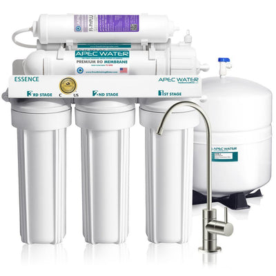 Essence Premium Quality 75 GPD pH+ Alkaline Mineral Under-Sink Reverse Osmosis Drinking Water Filter System - Super Arbor