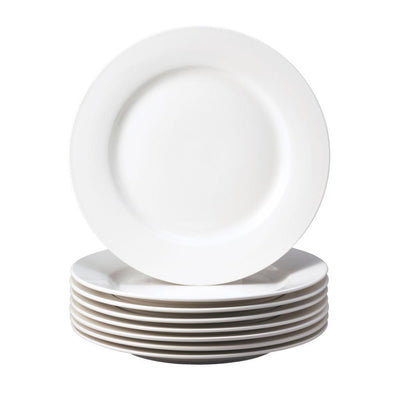 Basic White Stoneware Dinner Plate (Set Of 8) - Super Arbor