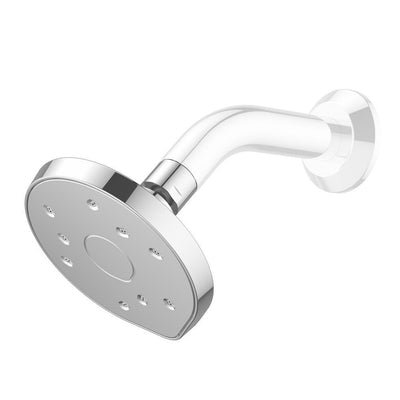 Kiri Low Flow 1-Spray 6 in. 40% Water Saving 1.5 GPM Shower Head Satinjet Patented Technology, Chrome - Super Arbor