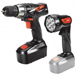 18V 3/8 in. Cordless Drill/Driver And Flashlight Kit - Super Arbor