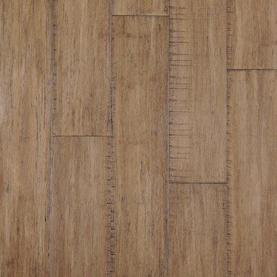 Home Decorators Collection Hand Scraped Strand Woven Tacoma 3/8 in. T x 5-1/5 in. W x 36.02 in. L Engineered Click Bamboo Flooring - Super Arbor