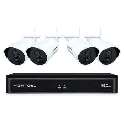 8-Channel 1080P 1TB NVR Security Camera System with 4 AC Wireless Bullet Cameras - Super Arbor