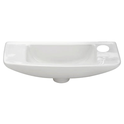 Whitehaus Collection Isabella Wall-Mounted Bathroom Sink in White - Super Arbor