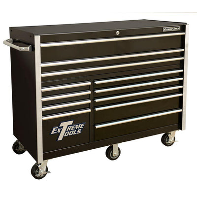 THD Series 55 in. 12-Drawer Roller Cabinet Tool Chest in Black - Super Arbor