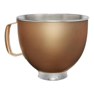 5 Qt. Tilt-Head Gold Metallic Finish Stainless Steel Bowl - Super Arbor